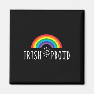 Imán Orgulloso irlandés Orgullo gay Arcoíris LGBTQ irla