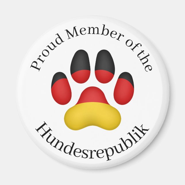 Imán Orgulloso miembro del perro alemán de Hundesrepubl (Frente)