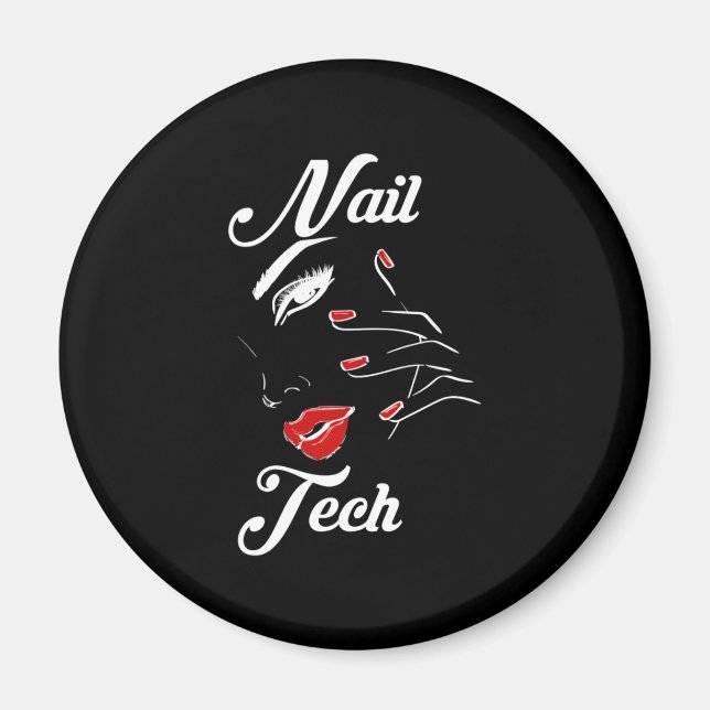 Imán Orgulloso Nail Tech (Frente)