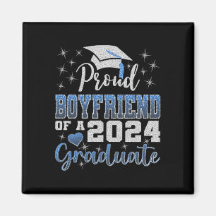 Imán Orgulloso Novio De 2024 Graduado Awesome Family Sc