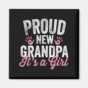 Imán Orgulloso Nuevo Abuelo Es Una Niña Padre Pronto Se
