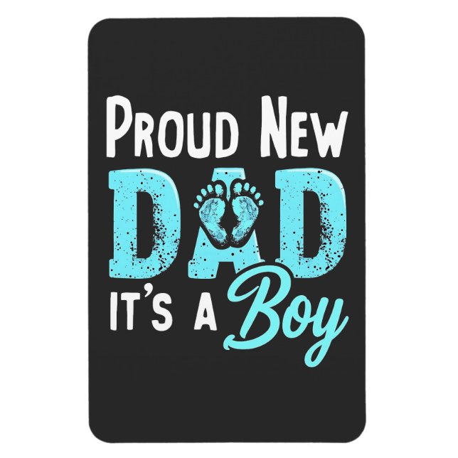 Imán Orgulloso Nuevo Papá Es un Niño Revelación del Sex (Vertical)