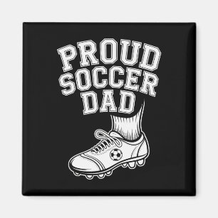 Imán Orgulloso padre de fútbol Hincha alegre para padre