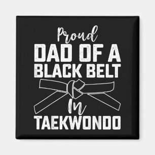 Imán Orgulloso padre de un cinturón negro en Taekwondo 