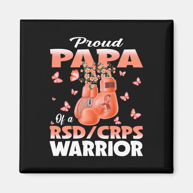 Imán Orgulloso Papa De Rsd Crps Boxeo De Conciencia De  (Frente)