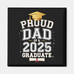 Imán Orgulloso Papá De Un Graduado 2025 Graduación Fami