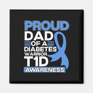 Imán Orgulloso Papá De Un Guerrero De La Diabetes Tipo