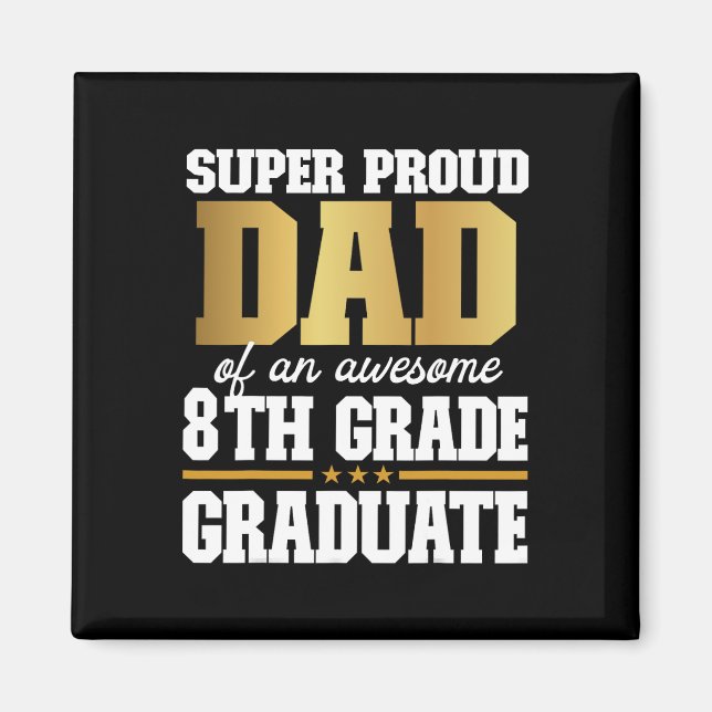 Imán Orgulloso Papá De Un Impresionante Graduado De Oct (Frente)