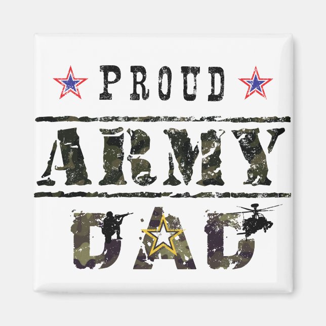Imán Orgulloso papá del ejército (Frente)