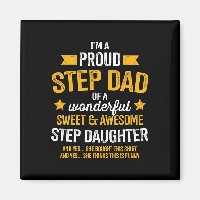 Imán Orgulloso Paso Papá De Los Impresionantes Padres H (Frente)