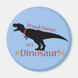 Imán Orgulloso propietario de un dinosaurio