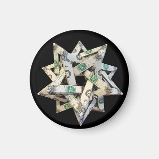 Imán Origami de dinero Cinco Tetraedros Intersectantes