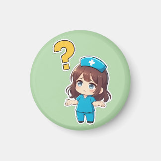 Imán Original Chibi Nurse 3.0 - Algo anda mal