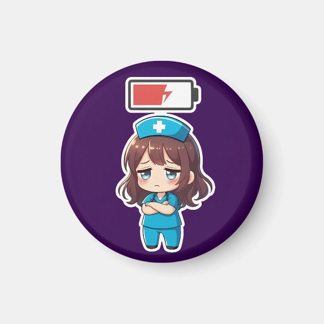 Imán Original Chibi Nurse 3.0 - Powerless (Frente)