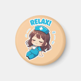Imán Original Chibi Nurse 3.0 - Relájate