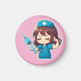 Imán Original Chibi Nurse - Poder Médico