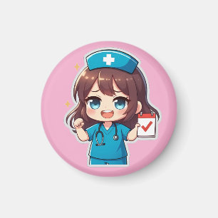 Imán Original Chibi Nurse - Vida de Enfermería