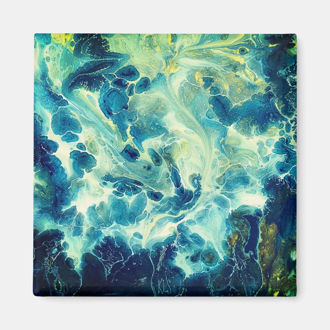 Imán original de arte agudo acrílico (Frente)