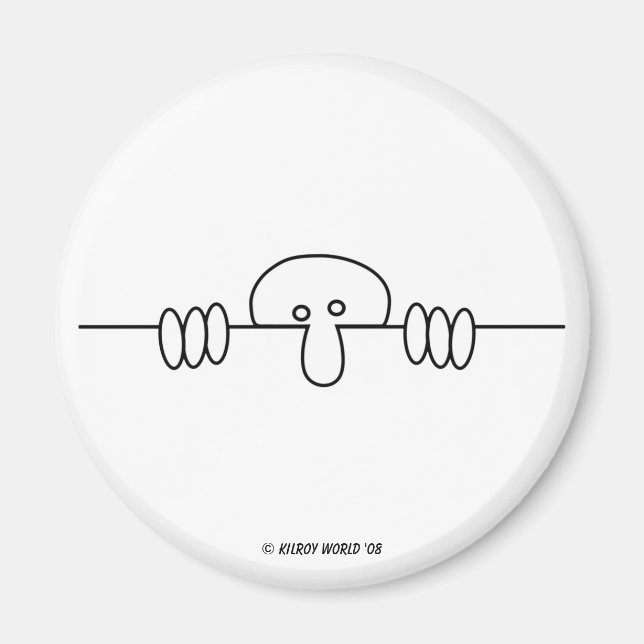 Imán original de Kilroy (Frente)