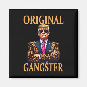 Imán Original Gangster Funny Trump Arte Pop Estilo Trum