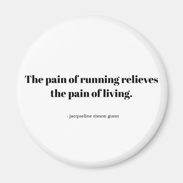 Imán Original quote for runners. (Frente)