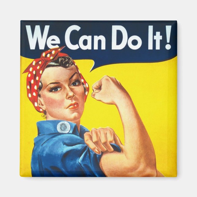 Imán Original Rosie The Riveter (Frente)
