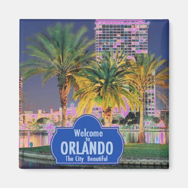 Imán Orlando Florida Magnet (Frente)