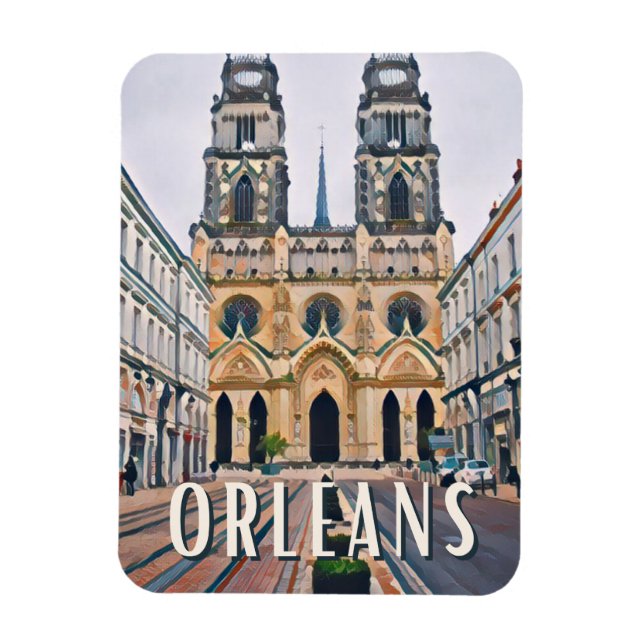 Imán Orléans Photo Vintage (Vertical)