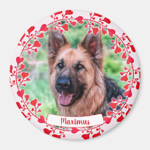 Imán Ornamento cardíaco mascota - Día de San Valentín -