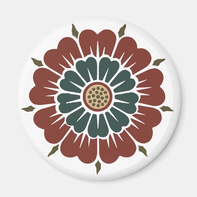 Imán Ornamento chino florido Owen Jones asian patern fl (Frente)