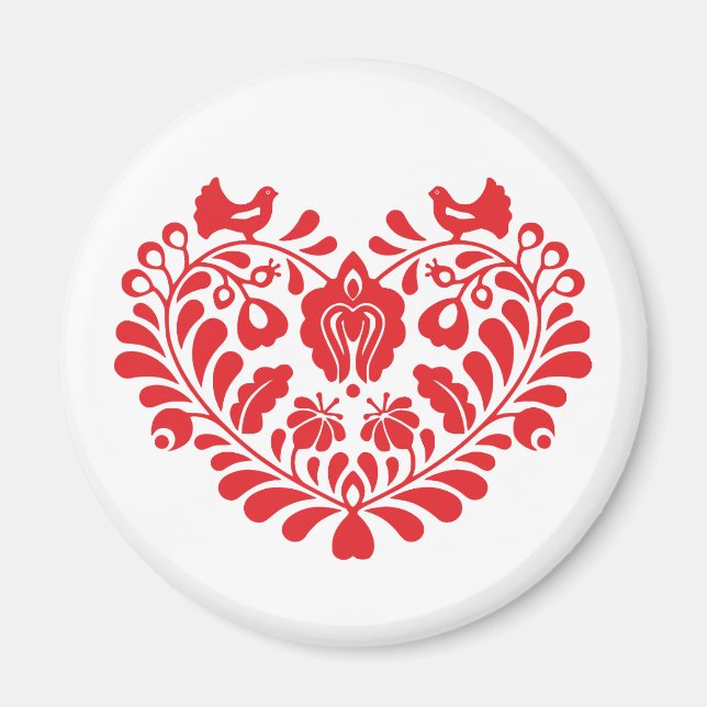 Imán Ornamento folclórico tradicional Magnet (Frente)