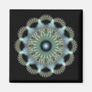 Imán Ornamento fractal de estrella brillante