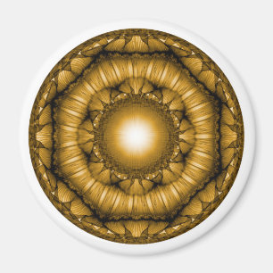 Imán Ornamento geométrico brillante radiante