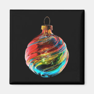 Imán Ornamento navideño X-mas Familia Navidades de arte