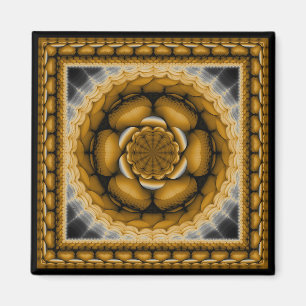 Imán Ornamento radiante brillante floral