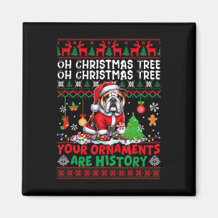 Imán Ornamentos de árbol de navidad son historia suéter