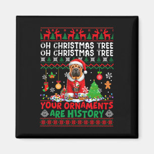 Imán Ornamentos de árbol de navidad son historia suéter