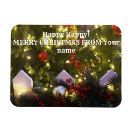 Imán Ornamentos de árboles de Navidad