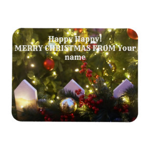 Imán Ornamentos de árboles de Navidad