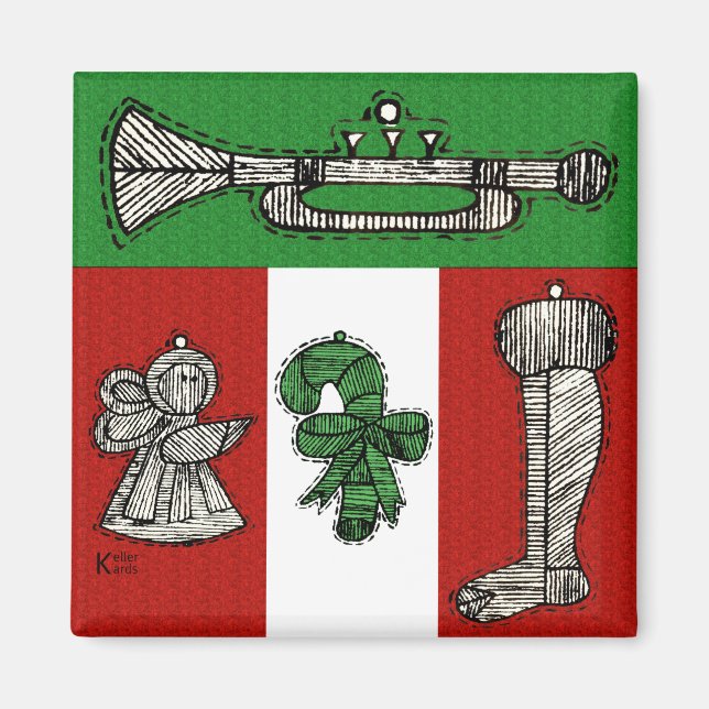 Imán Ornamentos de época (Frente)