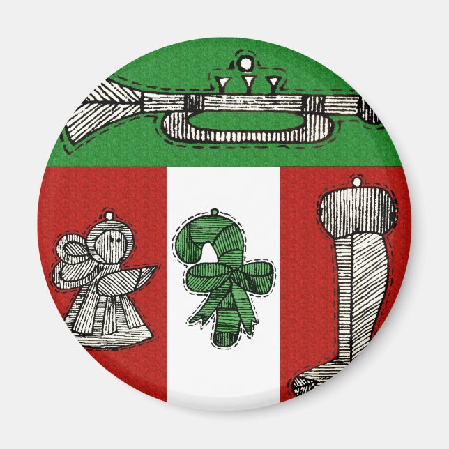 Imán Ornamentos de época (Frente)