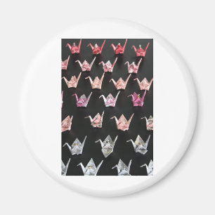Imán ornamentos de la grúa del origami