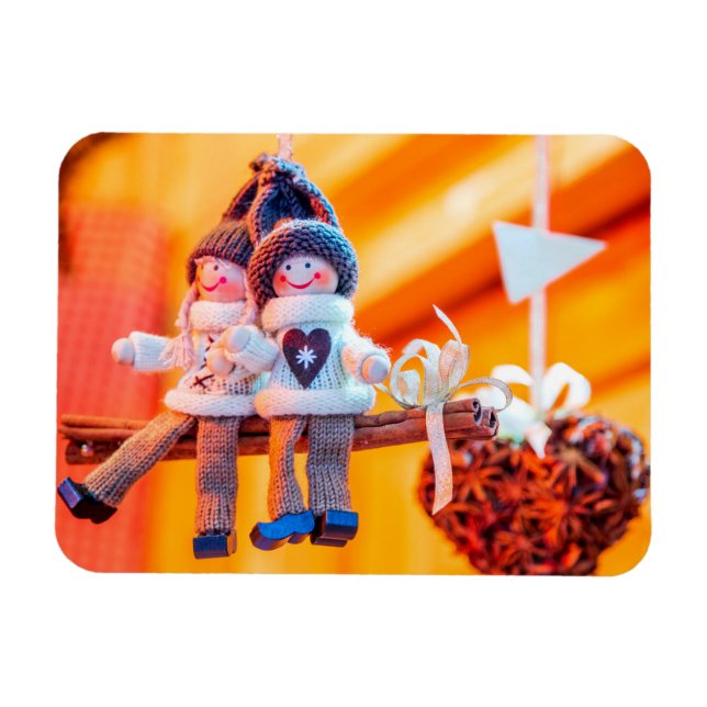 Imán Ornamentos de Navidad (Horizontal)