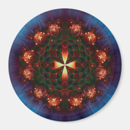 Imán Ornate Cross Mandala