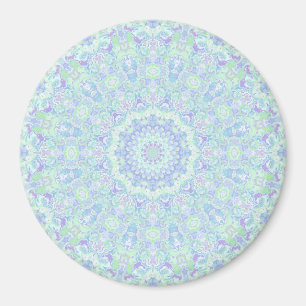 Imán Ornato sicodélico colorido Hippie Mandala