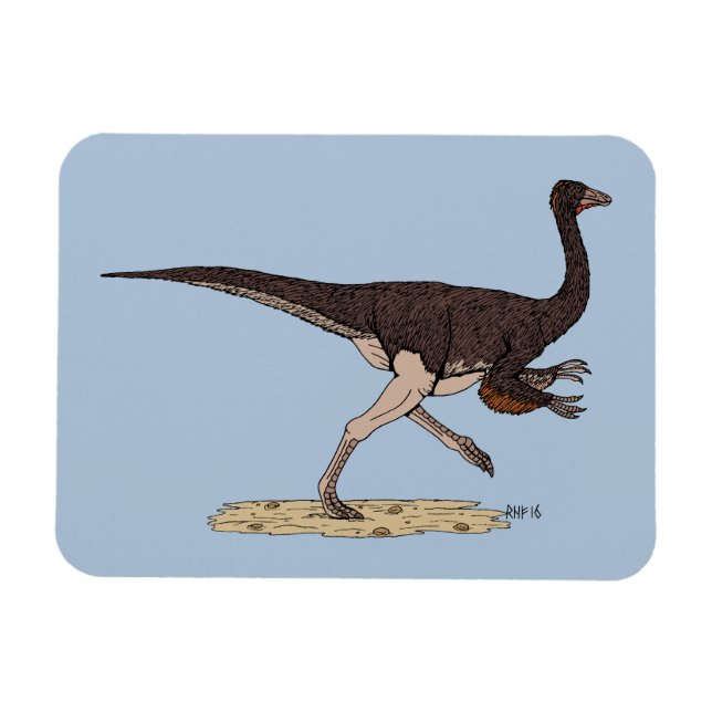 Imán Ornithomimus cretácico (Horizontal)