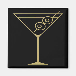Imán Oro de Martini de oliva 2 Modernidad de mediados d