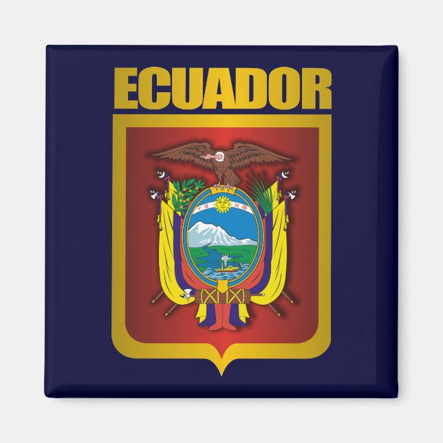 Imán "Oro Ecuador" (Frente)