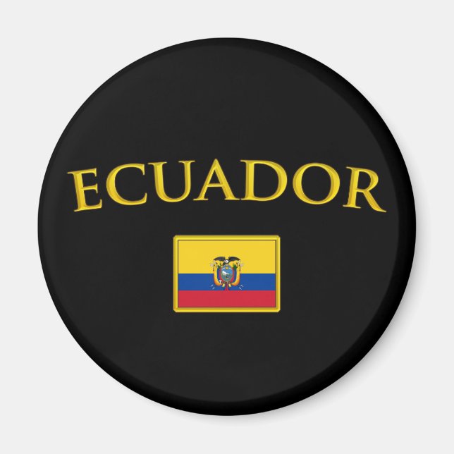 Imán Oro Ecuador (Frente)