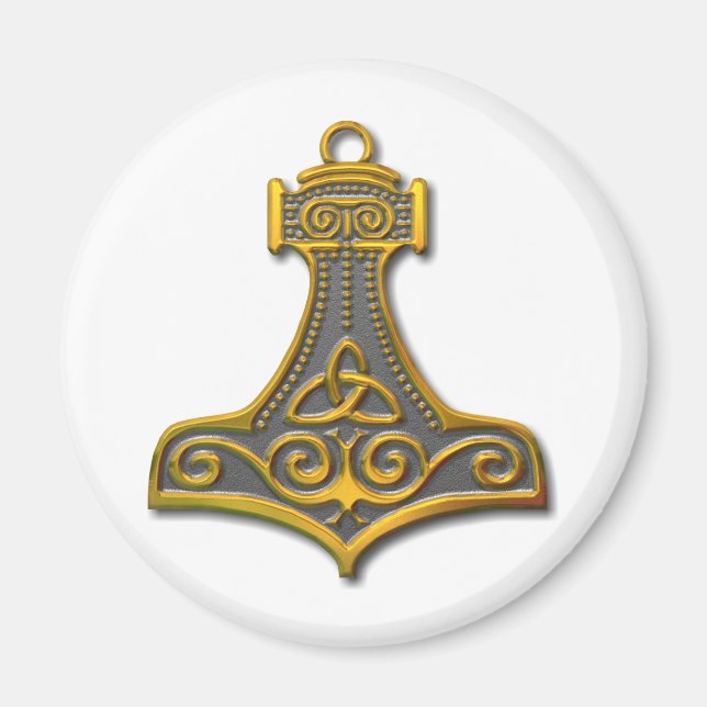 Imán Oro martillo de Thor (Frente)